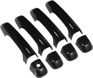 Door Handle Trim Cover Without Smart Key Holes Glossy Exterior Outside Handle - Picture 1 of 7
