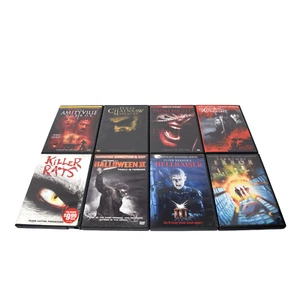 Lot of 8 Horror DVDs The Amityvill Horror, Prom Night, Hellraiser, Killer Rats - Picture 1 of 8