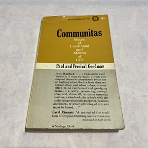 1960 Communitas Ways of Livelihood and Means of Life Vintage Book - Picture 1 of 7