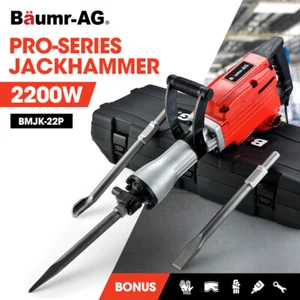 BAUMR-AG 2200W Electric Jackhammer Demolition Jack Hammer Concrete Commercial - Picture 1 of 12