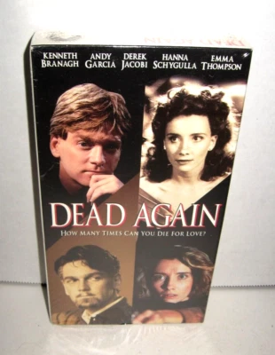rare Sealed DEAD AGAIN VHS 1991 Andy Garcia Kenneth Branagh alter box art Foto 1 de 4