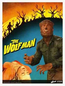 1/10 Scale Wolf Man Deluxe Statue Iron Studios 909709 - Picture 1 of 9