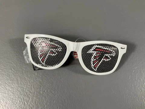 Atlanta Falcons NFL Football Game Day Shades Sunglasses Team Logo Sports White Cover