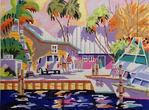 Needlepoint Handpainted PLD Designs Key West Cruising 12x16 - Picture 1 of 1