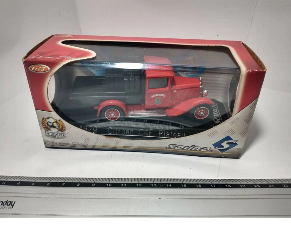 SOLIDO CAMION CITROEN C4F PIATTAFORMA VIGILI DEL FUOCO - Immagine 1 di 2