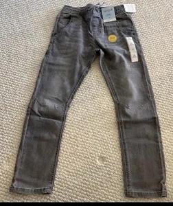 Cat &Jack Girl’s Jogger Super Stretch Jean Size 10 Gray Flex Draws Denim New - Picture 1 of 6