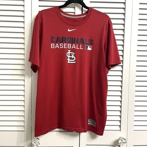 Nike Dri Fit St Louis Cardinals Rot T-Shirt Herren Gr. L MLB Authentic Collection - Bild 1 von 9
