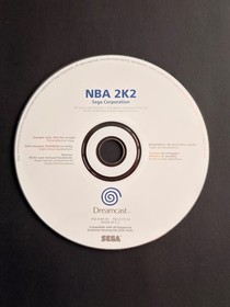 SEGA Dreamcast Games - NBA 2K2 - Promo/Press White Label