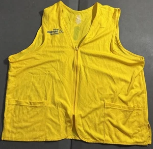 Walmart Proud Associate Unisex Employee Yellow Uniform Vest Size 2XL / XXL - Picture 1 of 4