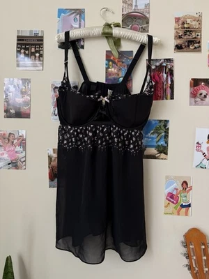 Vestido Babydoll de Encaje Estampado Animal Floral Cacique para Mujer Talla 40DD Foto 1 de 4