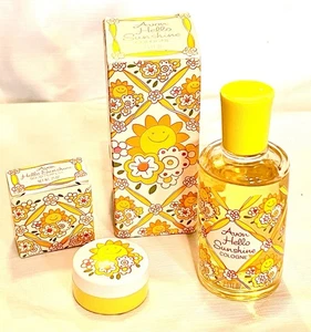 Avon HELLO SUNSHINE Cologne & Solid Perfume 2.5 fl oz NOS in Box! VINTAGE 1979 - Picture 1 of 4