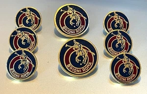 Brioni 'Roma' Blazer metal/ enamel button set ~ 2 front/3 sleeve ~ Free S/H! - Picture 1 of 3