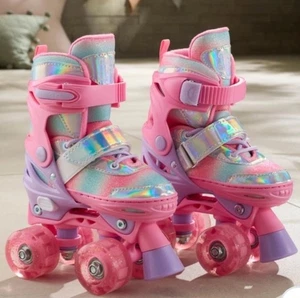 Glitter Glow Roller Skates with LED Wheels UK Size 13 - 2 - Picture 1 of 15