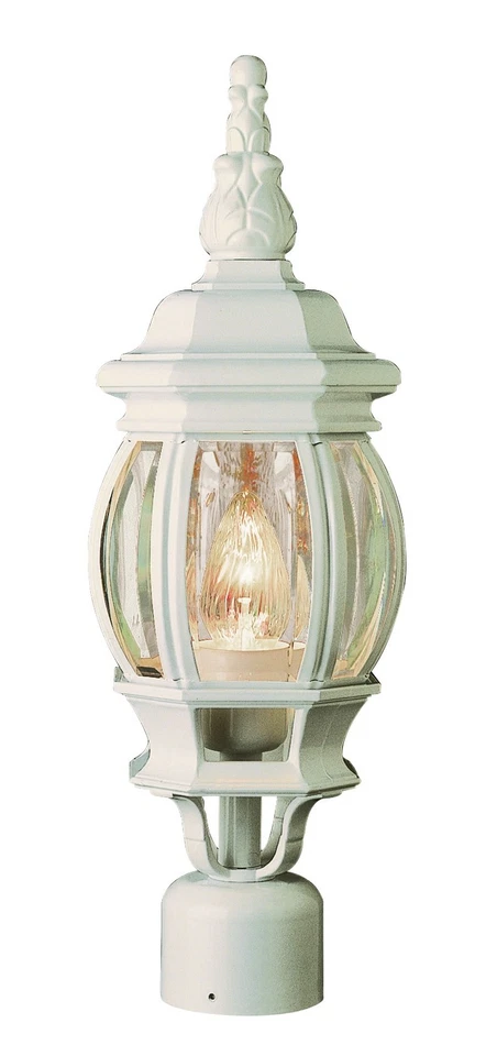 Trans Globe Lighting 4060 1 iluminación pequeño poste exterior - blanco Foto 1 de 1
