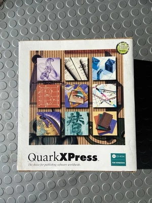 Vintage QuarkXpress 4.04 for Windows (Manual, CD, floppy & Original Box - Image 1 of 4