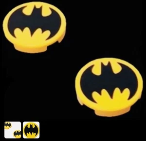 NUEVO Lego 2x2 Batman Símbolo Logo Murciélago Círculo Amarillo Gotham Emergencia LOTES 2x - Imagen 1 de 2