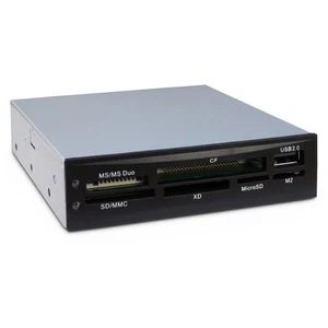 Inter-Tech Card Reader CI-02 USB 2.0 do popularnych kart pamięci - Zdjęcie 1 z 2