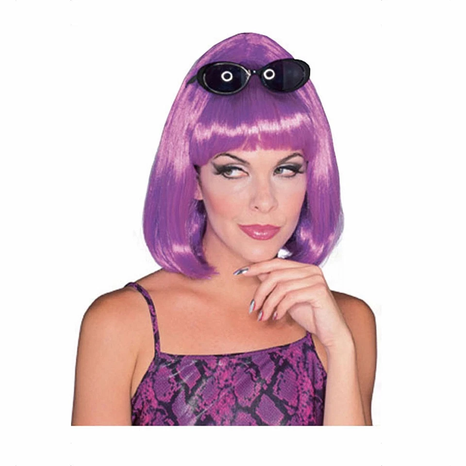 Starlet Purple Medium Length Bouffant Bob Retro 1950s Women Costume Wig - Image 1 of 1