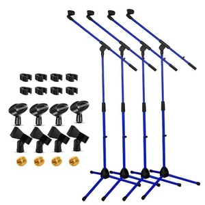 5Core Tripod Mic Stand Adjustable Heavy Duty Floor Holder Microphone Boom Arm 4x - Picture 1 of 10
