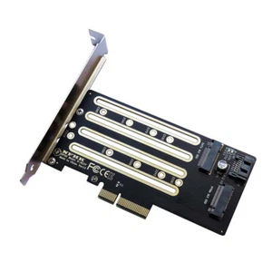 NVMe M.2 SSD to PCIe 3.0 4.0 x4, SATA M.2 SSD to SATA dual-purpose adap^^i - Afbeelding 1 van 6