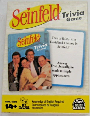 Seinfeld Trivia Game Age 14+ Players 2+ 2021 Spin Master New - Image 1 of 3