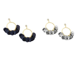 Elegant Fashion Round Dangle Earring Jewelry Women Lady Drop Earrings 1 Pair/Set - Picture 1 of 12