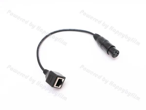 3-Pin XLR Female to RJ45 Female DMX Adapter Cable for DMX512,LED Controllor - Picture 1 of 7