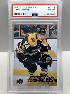 2017 UPPER DECK YOUNG GUNS JAKE DEBRUSK CANVAS #C112 RC PSA 10 GEM MT - Picture 1 of 2