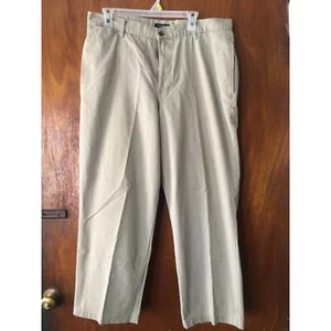 Dockers Relaxed Fit Pleat Front Khaki Golf Pants Slacks Size 36 X 32 Small Stain - Picture 1 of 8
