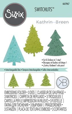 Sizzix Switchlits alberi delle feste #665967 4 pezzi vendita al dettaglio $ 36,49 di Kath Breen - Immagine 1 di 4