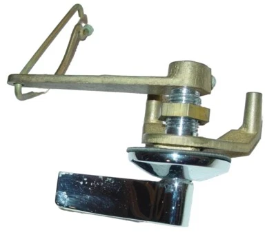 Prensa de inodoro vintage mango empotrado tanque de inodoro de latón palanca de disparo pieza de repuesto Foto 1 de 4