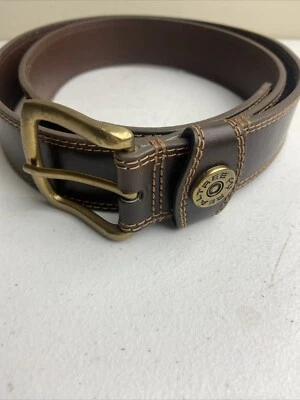 Cinturón Realtree Escopeta Concho Cuero Genuino Adhesionado Para Hombre Talla 44 Marrón Foto 1 de 4