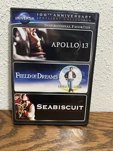 APOLLO 13/ FIELD OF DREAMS/ SEABISCUIT (DVD, 3 FILM SET) - Picture 1 of 2