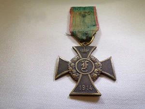 ✚ ORIGINAL ALEMÁN PRIMERA GUERRA MUNDIAL ANHALT FRIEDRICH CRUZ DE GUERRA 2ª CL CON CINTA ORIGINAL (3764) - Imagen 1 de 12