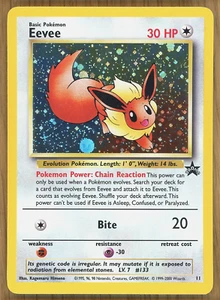 Eevee Promo - #11 ~ Holo ~ WOTC Black Star Promo ~ LP (with manufacture error)!! - Picture 1 of 4