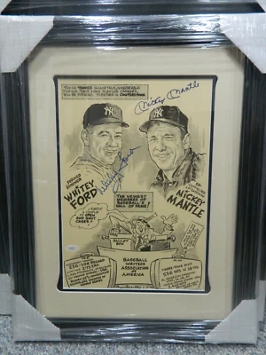 MICKEY MANTLE & WHITEY FORD SIGNED CHARLIE McGILL "NEW HOF INDUCTEES"-JSA LETTER - Image 1 of 4