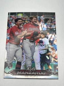 2024 Topps Stadium Club KYLE MANZARDO CHROME REFRACTOR #160 - Picture 1 of 2