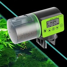 Automatic Aquarium Fish Feeder Smart Tank Auto LCD Indicates Feeding Dispenser