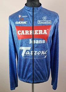 Nalini Carrera Jeans-Tassoni 1994 Cycling Jacket Men's Size L/4 Full Zip Top - Picture 1 of 10