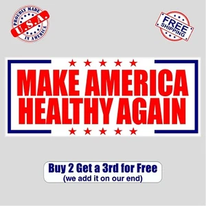 Pegatina de parachoques RFK MAKE AMERICA HEALTH AGAIN | Vinilo | Resistente al agua | GoGo - Imagen 1 de 1