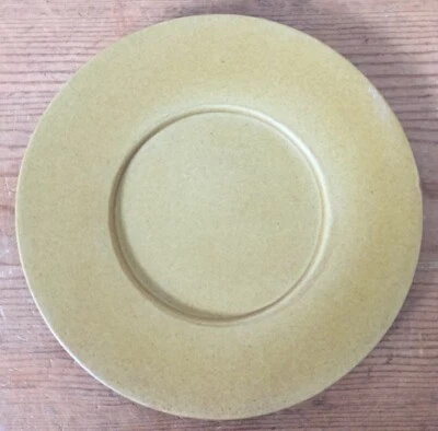 Vintage Bennington Potters Pottery Elements Gold Small Dessert Saucer Plate 6" - Image 1 of 4
