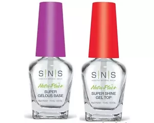 SNS Dip Liquid Nutri-Plus 2 Stck. - Eiferous Base und Super Shine Gel Top - 0,5 Unzen - Bild 1 von 1