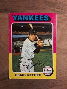 1975 Topps - #160 Graig Nettles, Yankees- 3rd Base - Picture 1 of 11