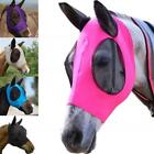 Adult Horse Fly Mask Net Hood Full Face Ears Nose Mesh Protection Cover.6