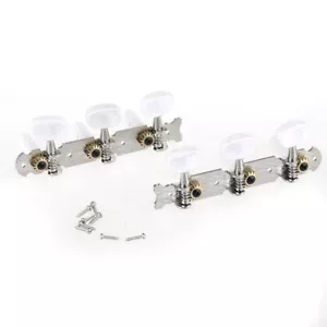 Juego de clavijas de afinación de cabezales de máquina de guitarra clásica Musiclily Pro níquel 3 en una placa - Imagen 1 de 5