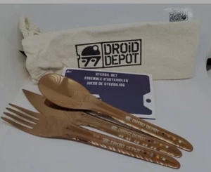 Disney Parks Star Wars Galaxy’s Edge Droid Depot Utensilio CUCHILLO DE CERDO CUCHARA Set - Imagen 1 de 1
