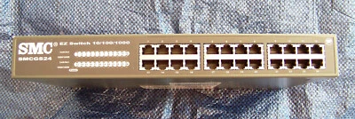 SMC EZ 10/100/1000 SMCGS24-Smart EZ Switch 24 Port Network Switch - Image 1 of 4