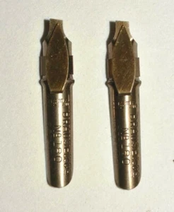 2 x Kalligraphie Schreibfedern,Bandzugfedern,Breitfedern,Stärke 2 1/2mm,pen nibs - Bild 1 von 1