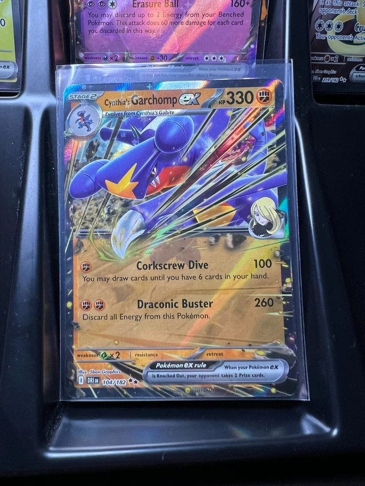 Cynthia's Garchomp ex 104/182 Sv10: Destined Rivals Holo - Image 1 of 1