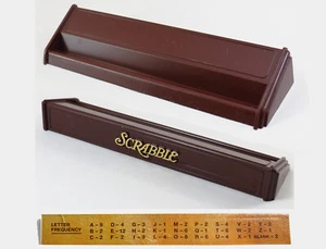 Genuine Scrabble Maroon Plastic Tile Holder Rack Tray OR Decal Sold Individually - Picture 1 of 11